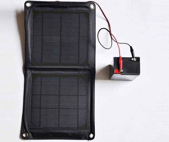 Solar Panel Ladegerät für 6V/12V Akku Batterie - Wildkameras Fotofallen Futterautomaten
