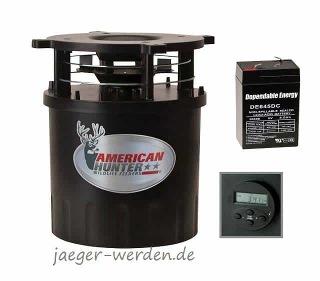 Futterautomat American Hunter RD-PRO FEEDER KIT + 6V Akkumulator