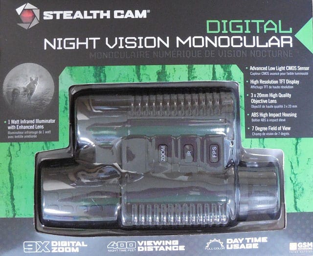 Stealth Cam USA Monokular Nachtsichtgerät Night Vision STC-NVM - 9x Zoom 125m Sichtweite
