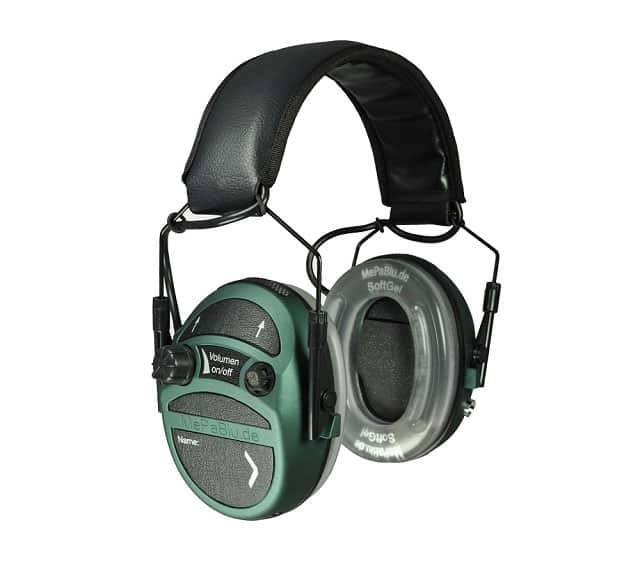 MePaBlu TWIN TEC Plus Schiess-Sport aktiver Gehörschutz mit Verstärkung 20-fach + SoftGel-Ohrpolster