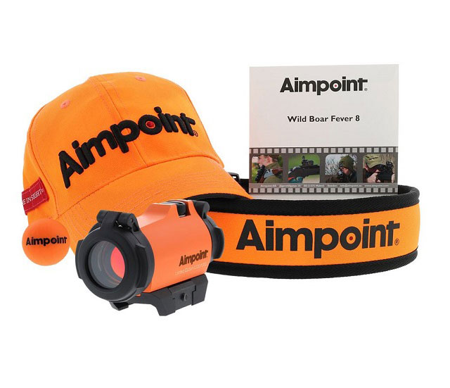 Aimpoint Orange Set Rotpunktvisier Micro H-2 für Drückjagd 2 MOA