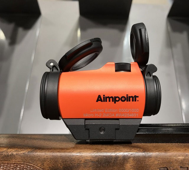 Aimpoint Orange Set Rotpunktvisier Micro H-2 für Drückjagd 2 MOA